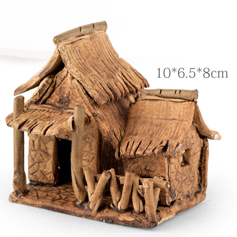 Ancient Houses Aquarium Landscape Decoration