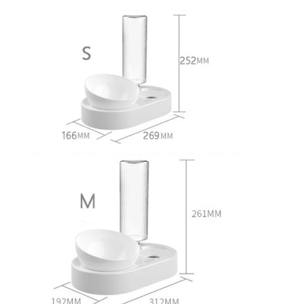 Cat Bowl Double Bowl Dog Water Bowl