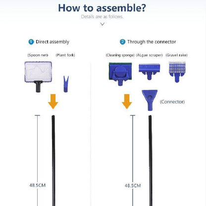 5 in 1 Cleaning Kit for Aquarium Cleaning