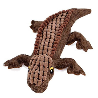 Crocodile Plush Sounding Dog Toy