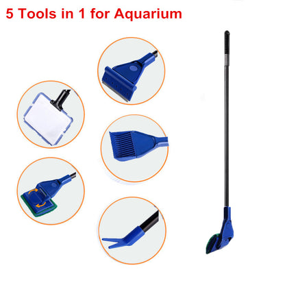 5 in 1 Cleaning Kit for Aquarium Cleaning