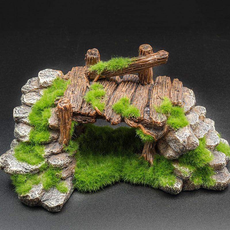 Rocky Jungle Cave Aquarium Decoration