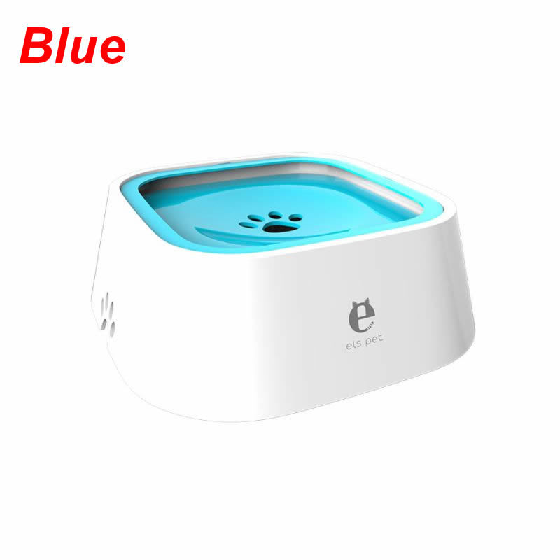 Portable Dog Water Bowl Pet Floating Bowl Splash Proof No Spill Slow Water Feeder