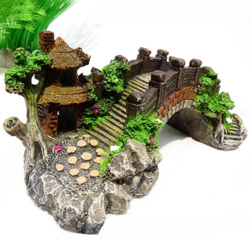 Aquarium Landscaping Rockery And Bridge Decoration