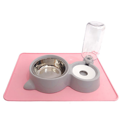 Automatic Drinking Double Dog Bowl Cat Bowl