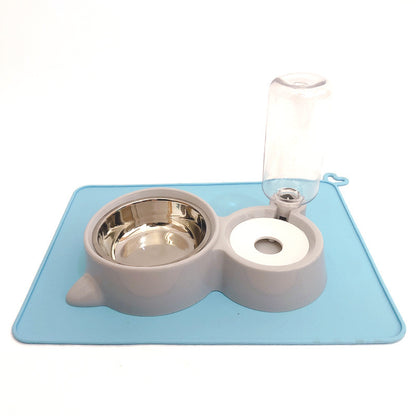 Automatic Drinking Double Dog Bowl Cat Bowl