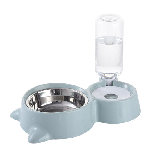 Automatic Drinking Double Dog Bowl Cat Bowl