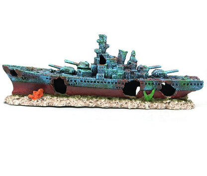 Sunken Ship Aquarium Decoration