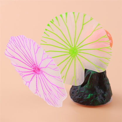 Aquarium Landscaping Lotus Leaf Mushroom