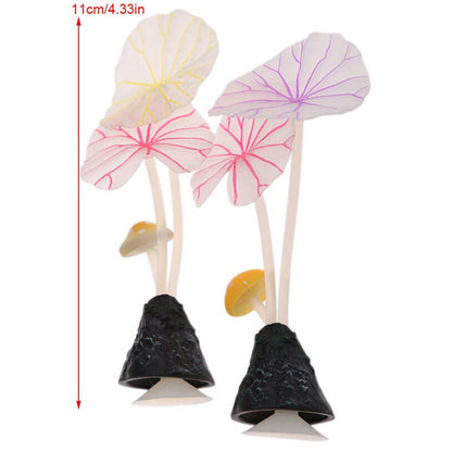 Aquarium Landscaping Lotus Leaf Mushroom