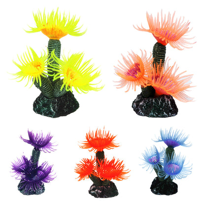 Sea Anemone Coral Aquarium Ornament