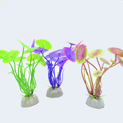 Lotus Leaf Plastic Fake Water Plants