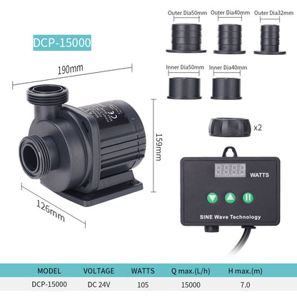 Silent Submersible Pump For Fish Tank Aquarium Pond