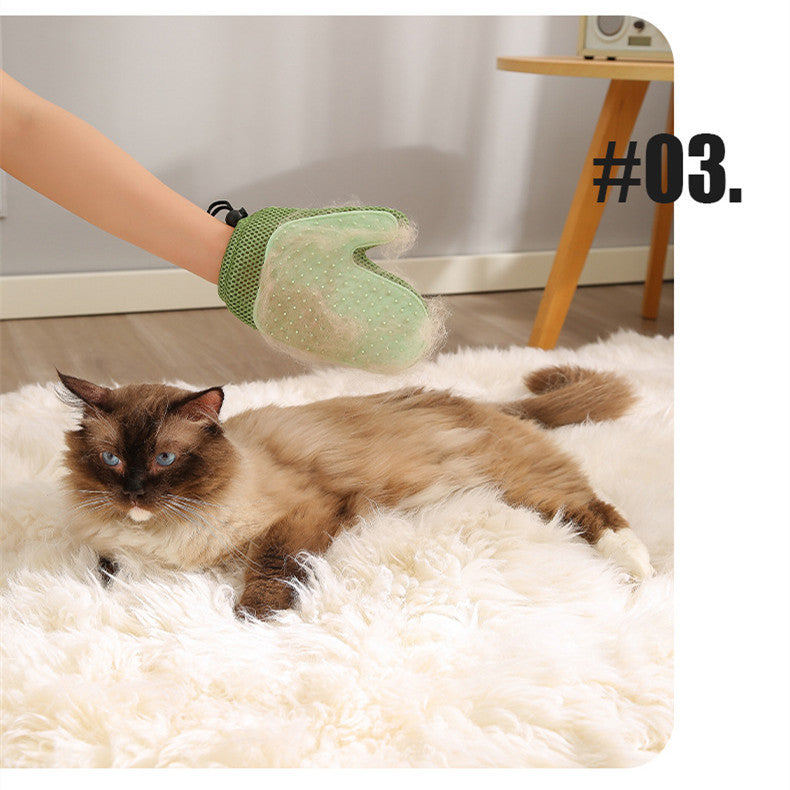 Comb 2-in-1 Hair Removal Pet Gloves Dog Cat