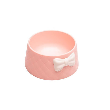 Bow Cat Dog Bowl