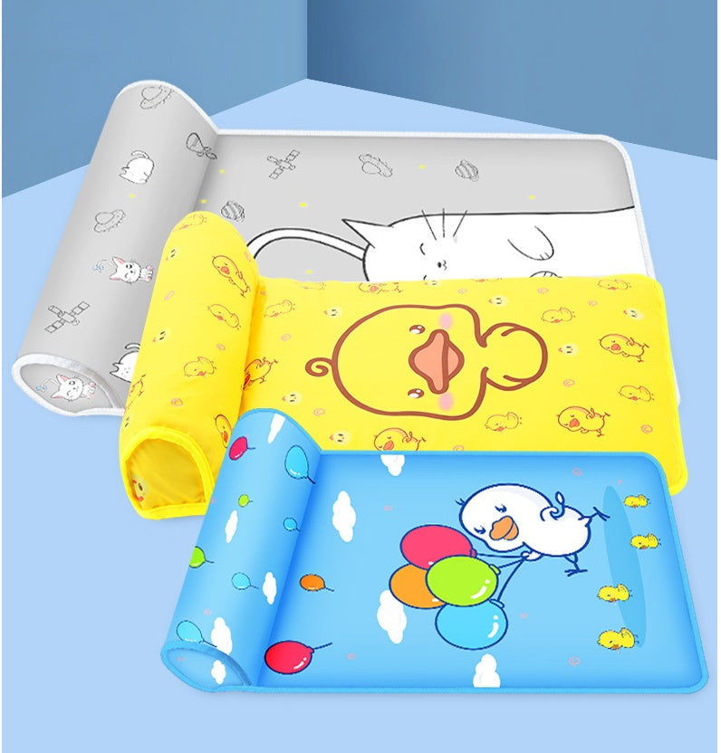 Summer Cooling Dog Cat Mat With Pillow