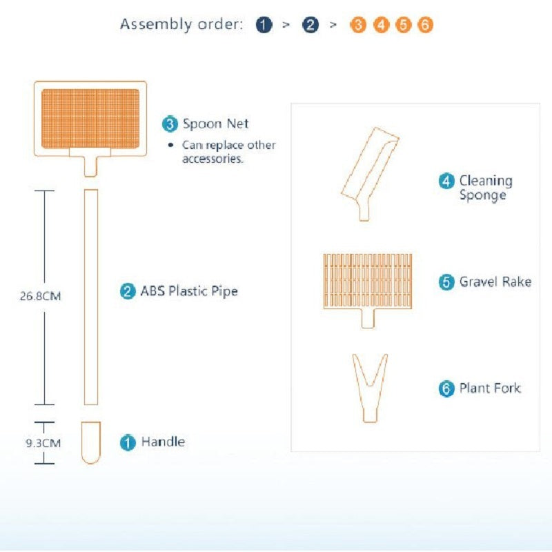 Fish Tank Cleaning Kit 5 in 1