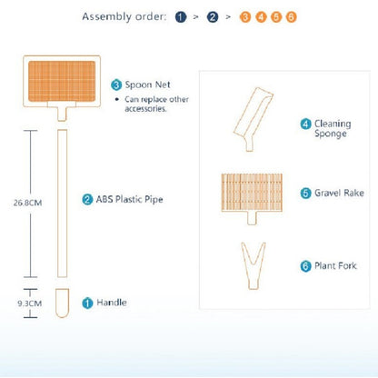 Fish Tank Cleaning Kit 5 in 1