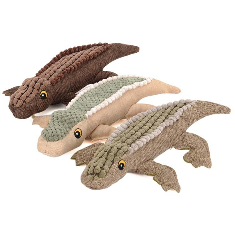 Crocodile Plush Sounding Dog Toy