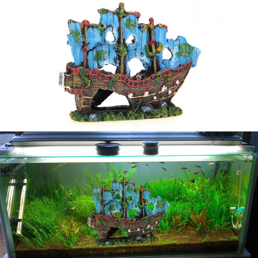 Ship Decorative Ornaments for Aquarium