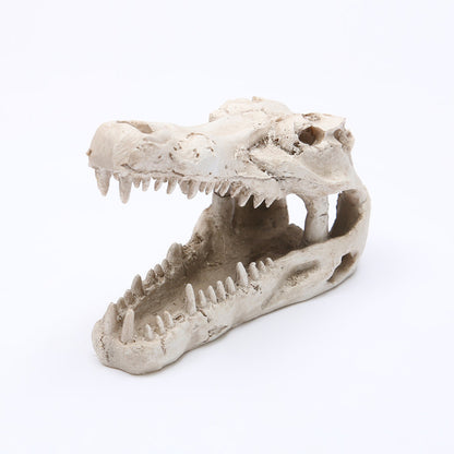 Crocodile Resin Skull for Aquarium