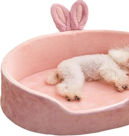 Cute Princess Dog Bed Pink Pet Bed for Cats and Dogs