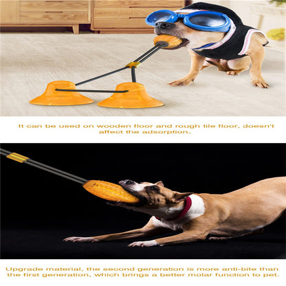 Pet dog suction cup power multi - kinetic toy