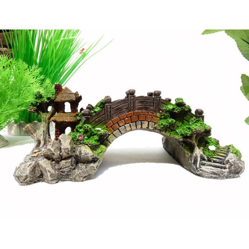 Aquarium Landscaping Rockery And Bridge Decoration