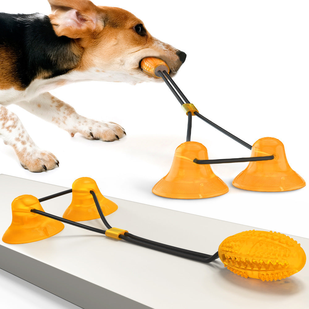 Pet dog suction cup power multi - kinetic toy