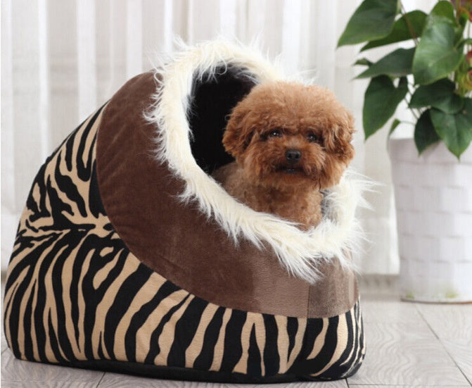 Leopard kennel cat house dog house dog bed cat bed pet bed supplies for Cats and Dogs