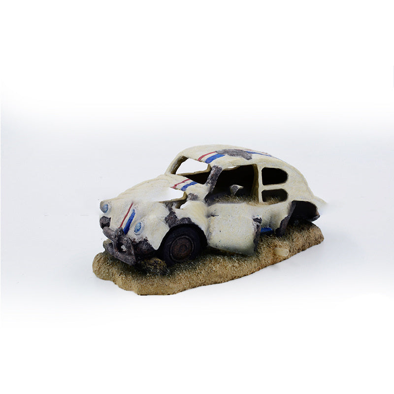 Sunken Car Decorative Ornaments for Aquarium