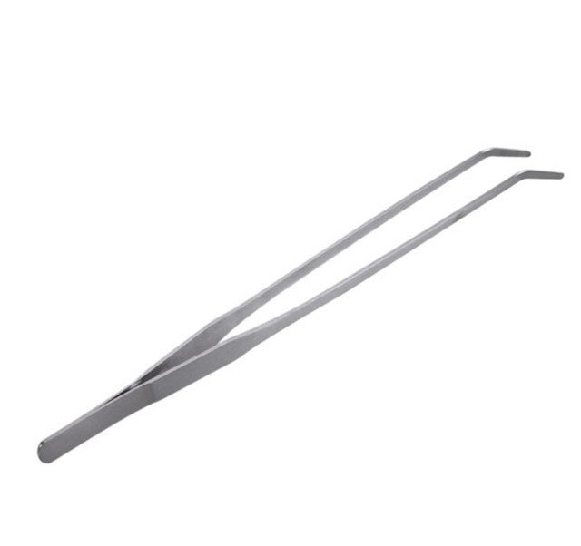 Curved Aquarium Tweezers - Stainless Steel