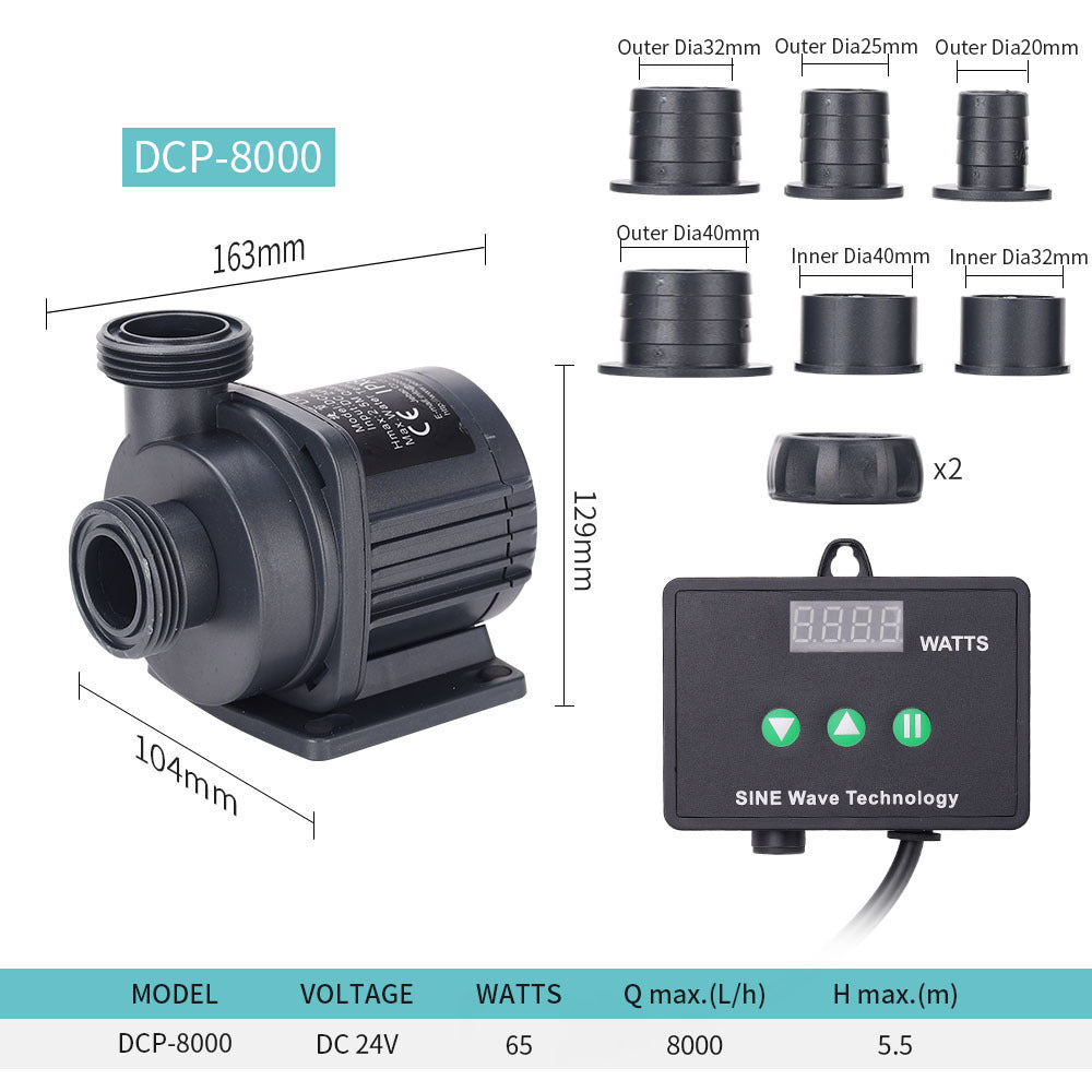 Silent Submersible Pump For Fish Tank Aquarium Pond