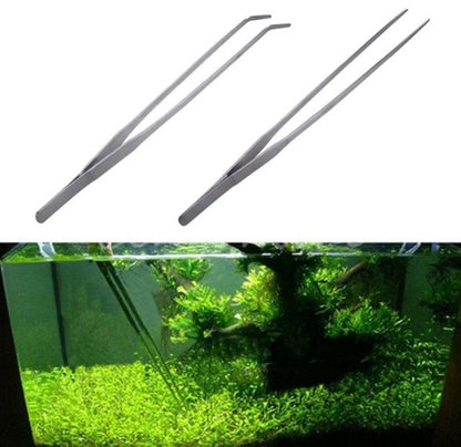 Curved Aquarium Tweezers - Stainless Steel