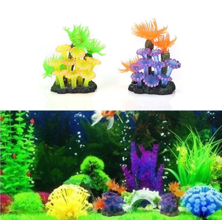 Decorative Soft Coral Aquarium Landscaping