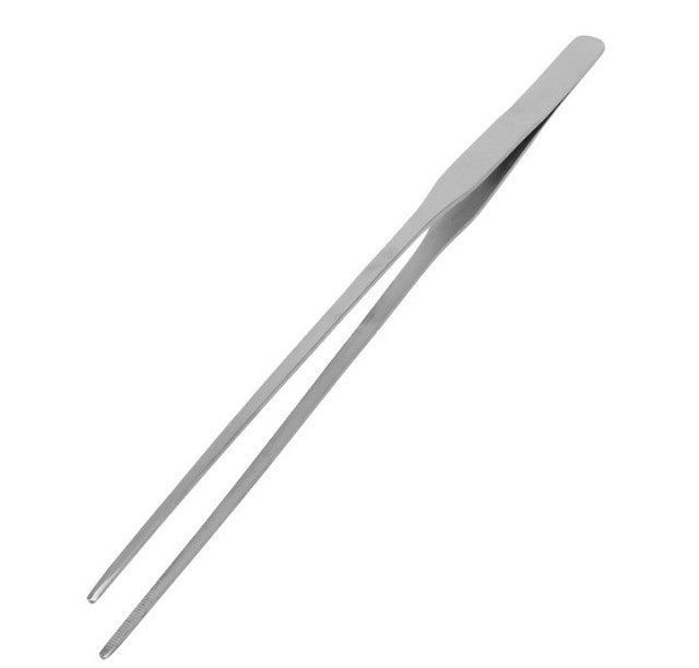 Curved Aquarium Tweezers - Stainless Steel