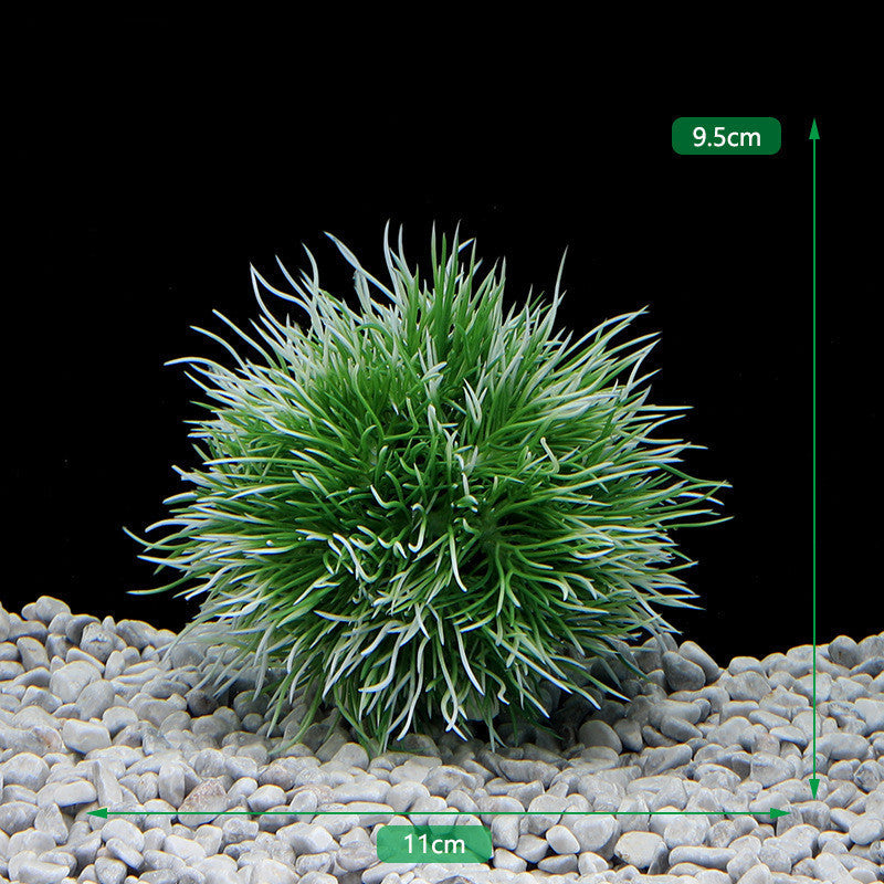 Artificial Grass Ball Aquarium Decoration