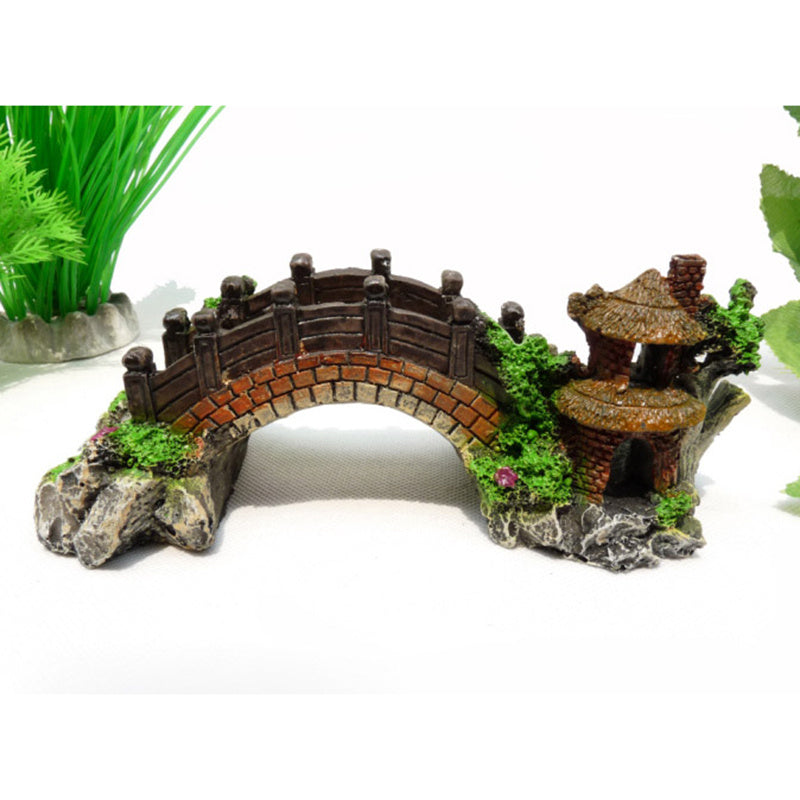 Aquarium Landscaping Rockery And Bridge Decoration