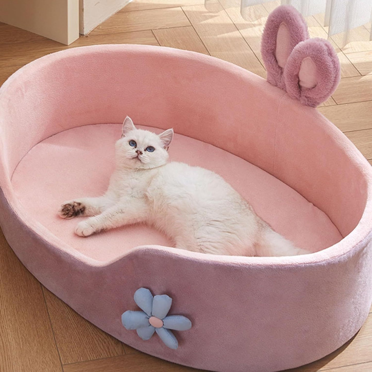 Cute Princess Dog Bed Pink Pet Bed for Cats and Dogs