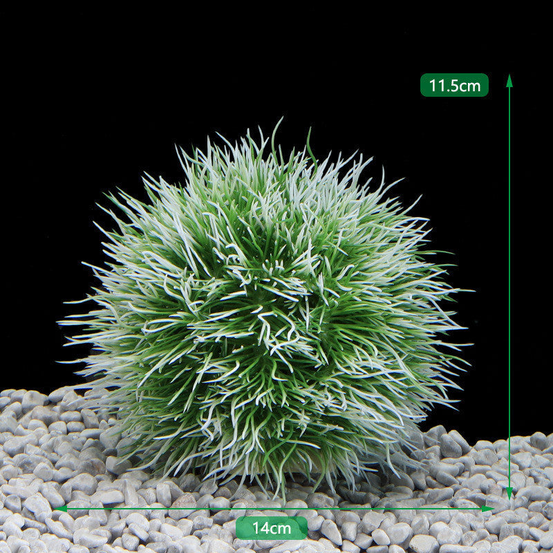 Artificial Grass Ball Aquarium Decoration