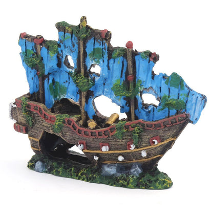 Ship Decorative Ornaments for Aquarium