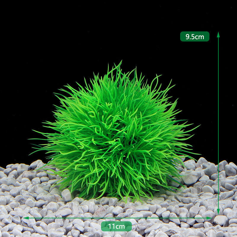 Artificial Grass Ball Aquarium Decoration