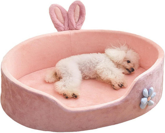 Cute Princess Dog Bed Pink Pet Bed for Cats and Dogs