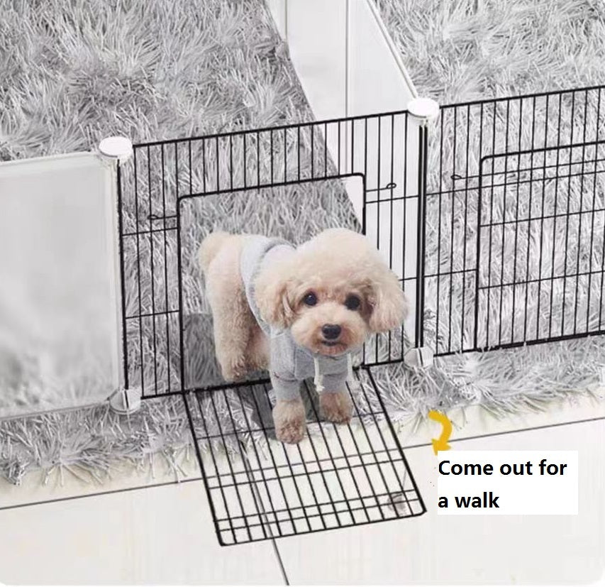 Dog Pen Indoor Dog Cage Small Medium Dog Home Isolation Door Pet Fence Kennel Dog Cage