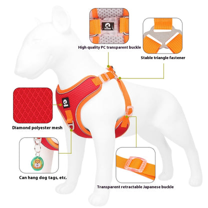 Reflective Dog Harness with Leash