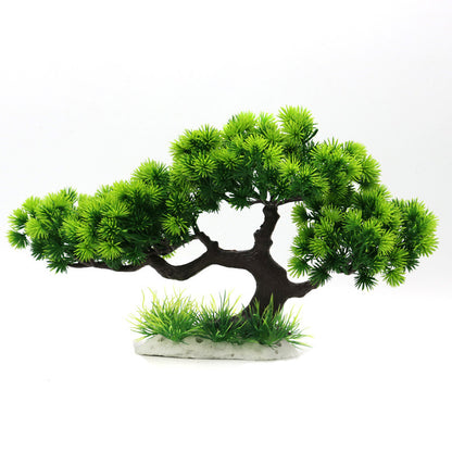 Aquarium Fish Tank Landscaping Pine Tree