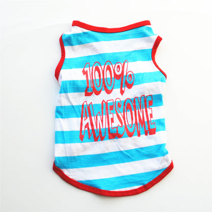 Summer Cotton Thin Dog Clothes Cool Vest