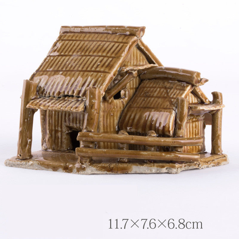 Ancient Houses Aquarium Landscape Decoration