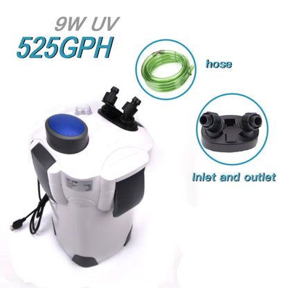 Aquarium External Canister Filter w/ UV Lamp