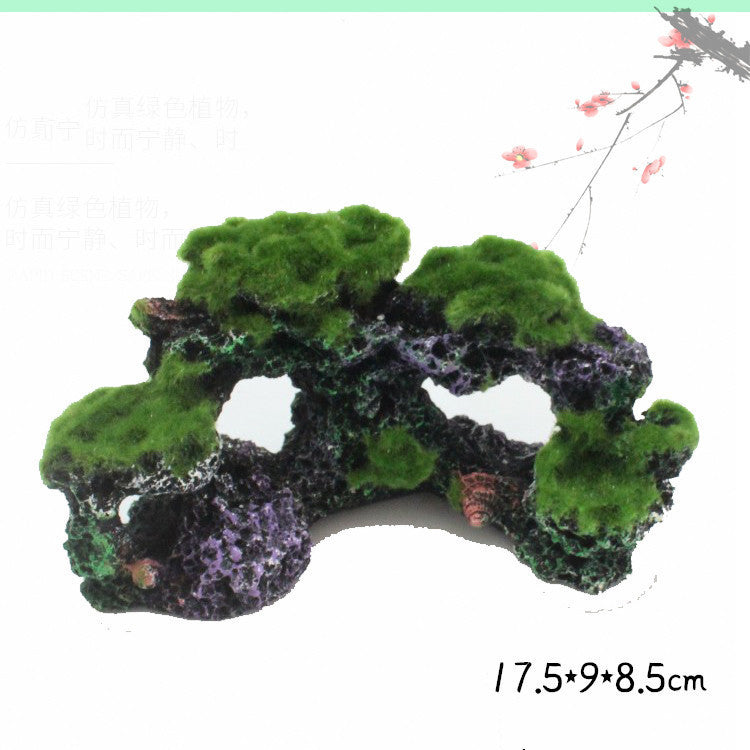 Aquarium Fish Tank Ornaments Flocking Coral